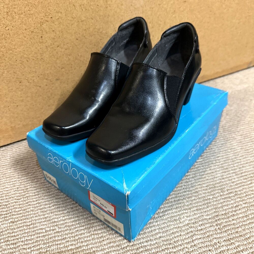 Aerosoles shoes Aeorolgy heels Black South Saw shoes 9m w/box Corpcore casual